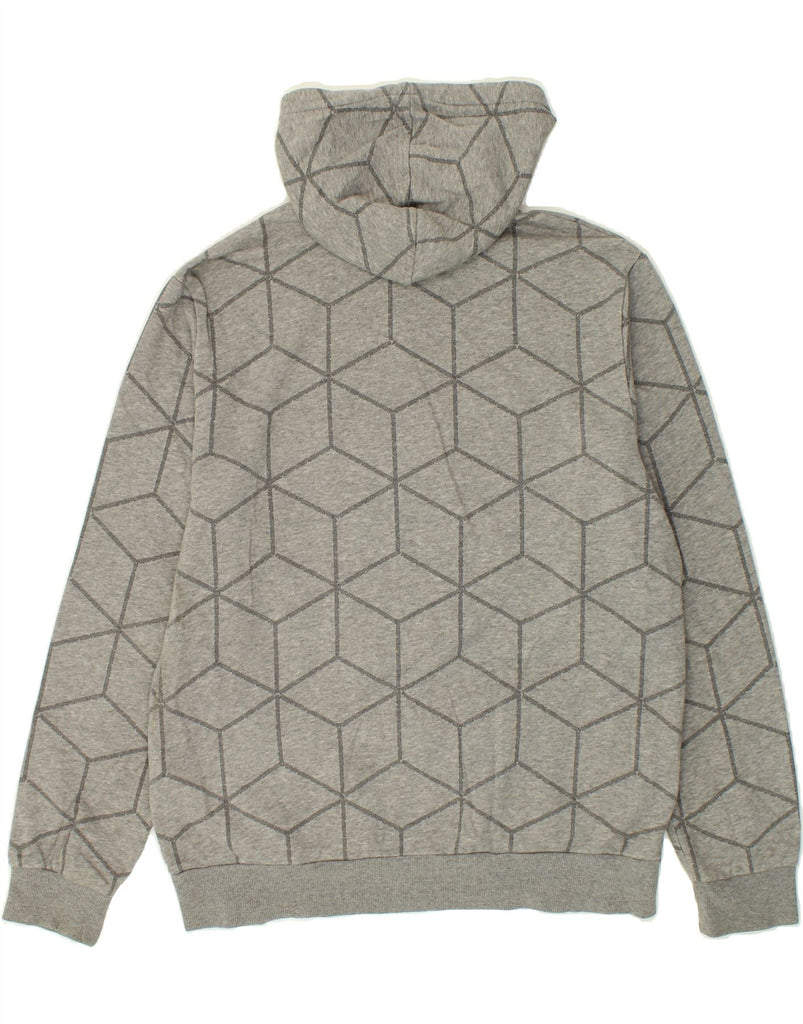 PUMA Mens Hoodie Jumper Large Grey Geometric Cotton Vintage Puma and Second-Hand Puma from Messina Hembry 