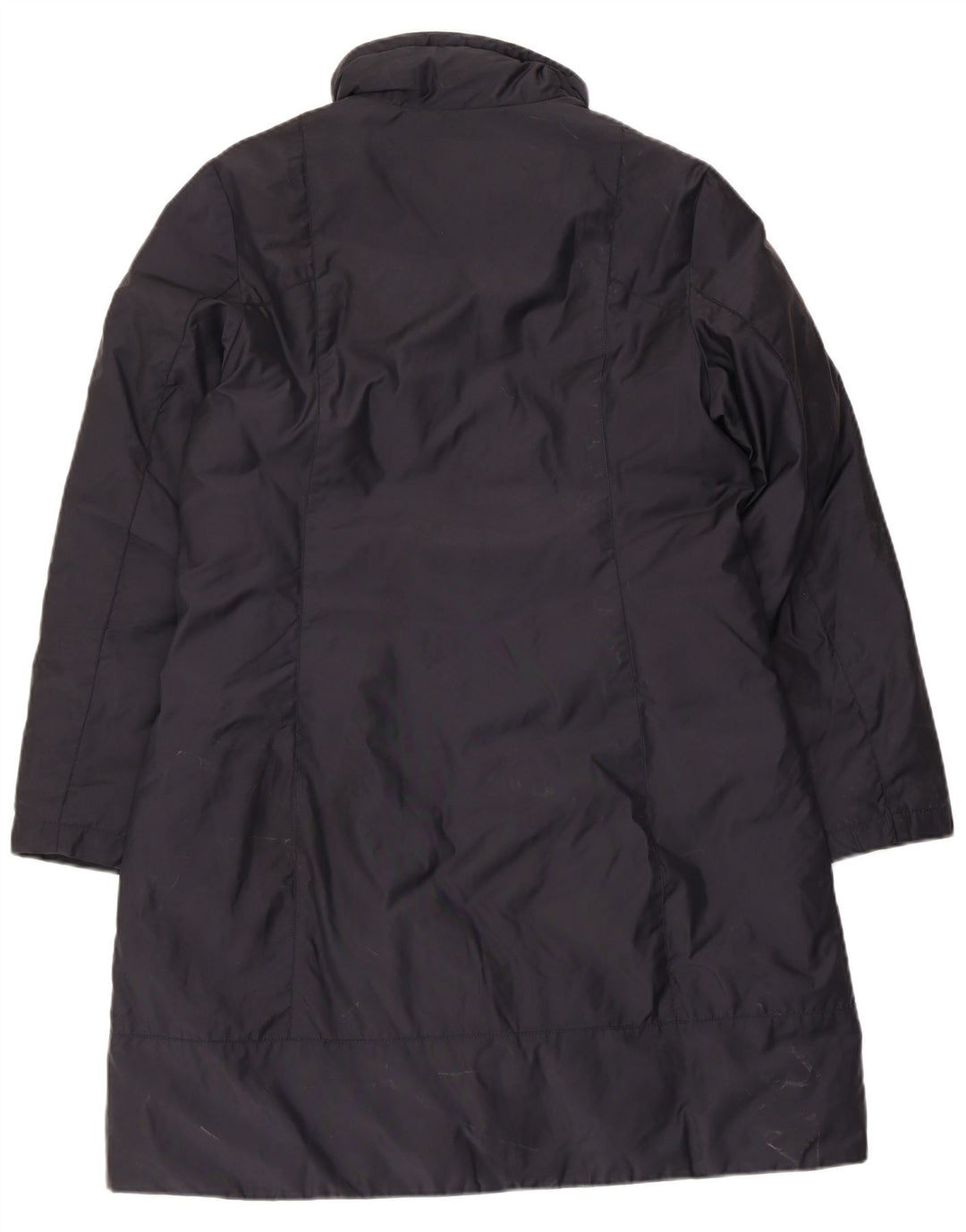 Talenti Womens Overcoat IT 46 Large Navy Blue Polyester