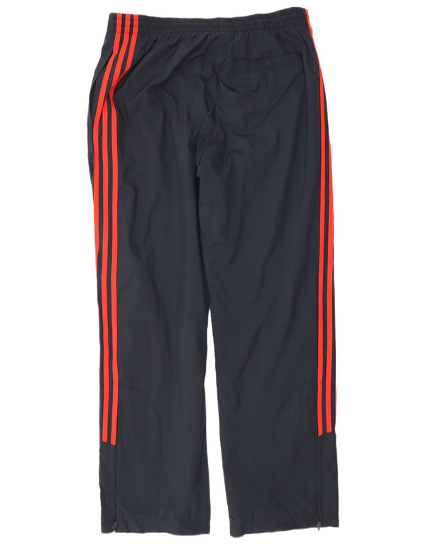 Adidas Mens Tracksuit Trousers Medium Navy Blue Polyester