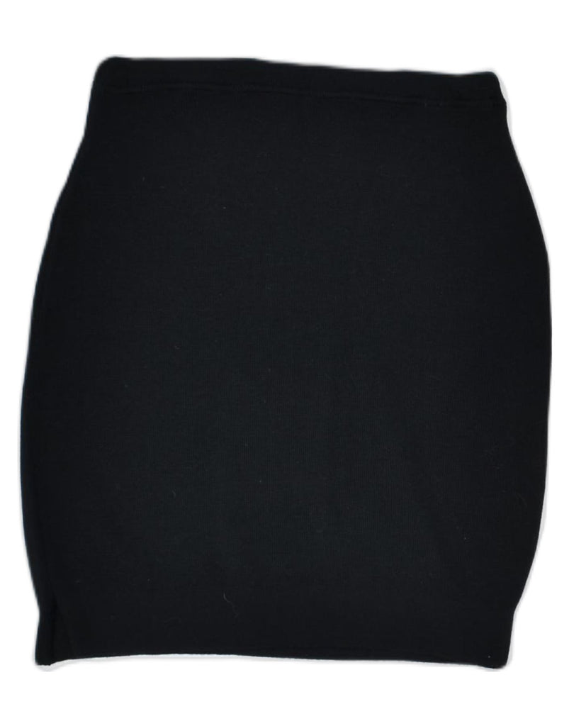 VINTAGE Womens Pencil Skirt W28 Medium Black Wool | Vintage | Thrift | Second-Hand | Used Clothing | Messina Hembry 