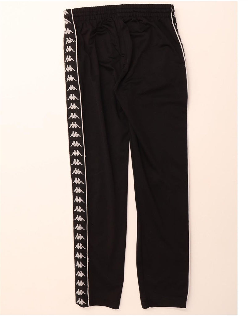 KAPPA Mens Graphic Tracksuit Trousers Medium  Black Polyester Vintage Kappa and Second-Hand Kappa from Messina Hembry 