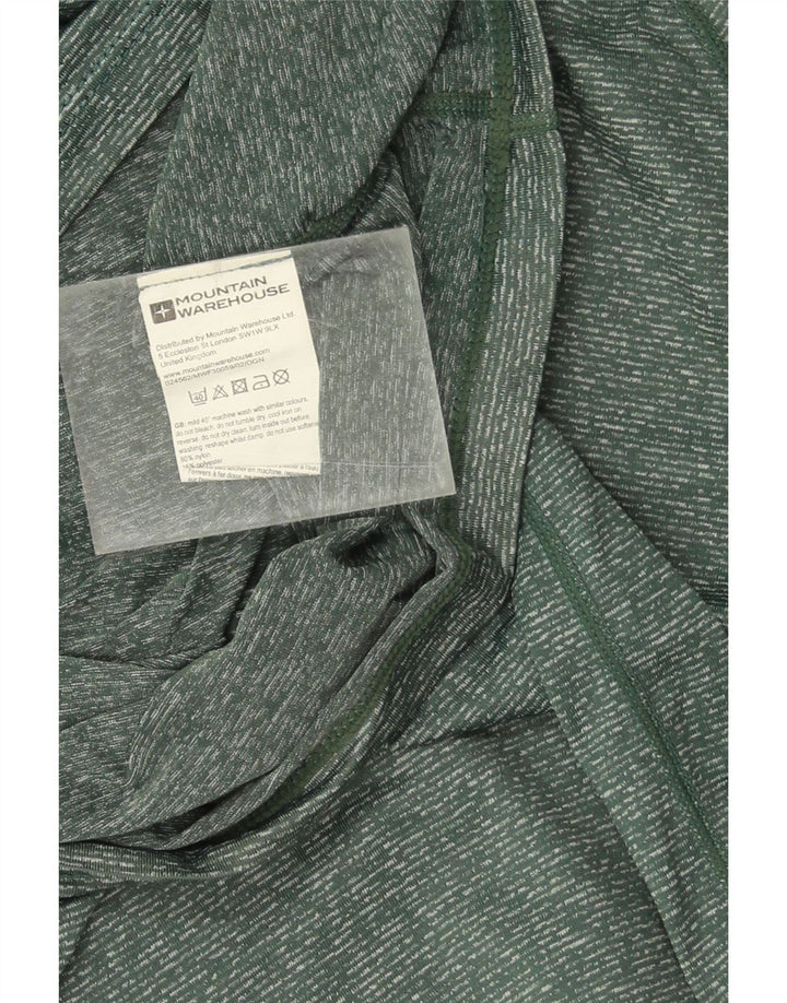 Mountain Warehouse Mens T-Shirt Top Large Green Flecked Nylon