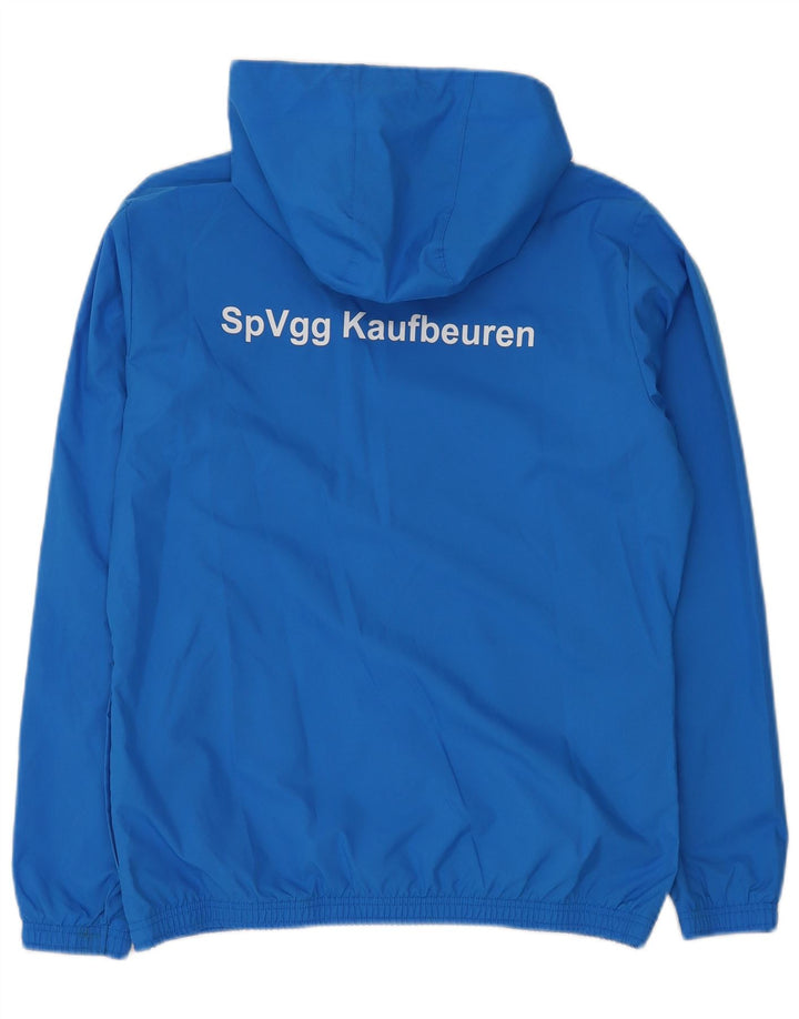 PUMA Mens Graphic Hooded Tracksuit Top Jacket Medium Blue Polyester