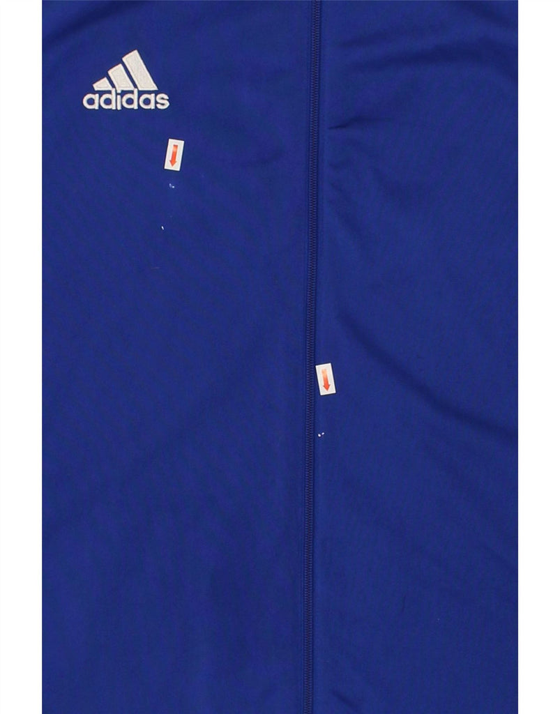 ADIDAS Mens Tracksuit Top Jacket 2XL Blue Colourblock Polyester Vintage Adidas and Second-Hand Adidas from Messina Hembry 