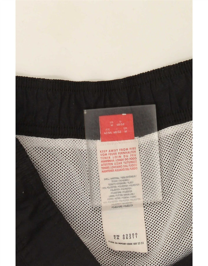 Puma Mens Graphic Swimming Shorts Medium Black Colourblock Polyester