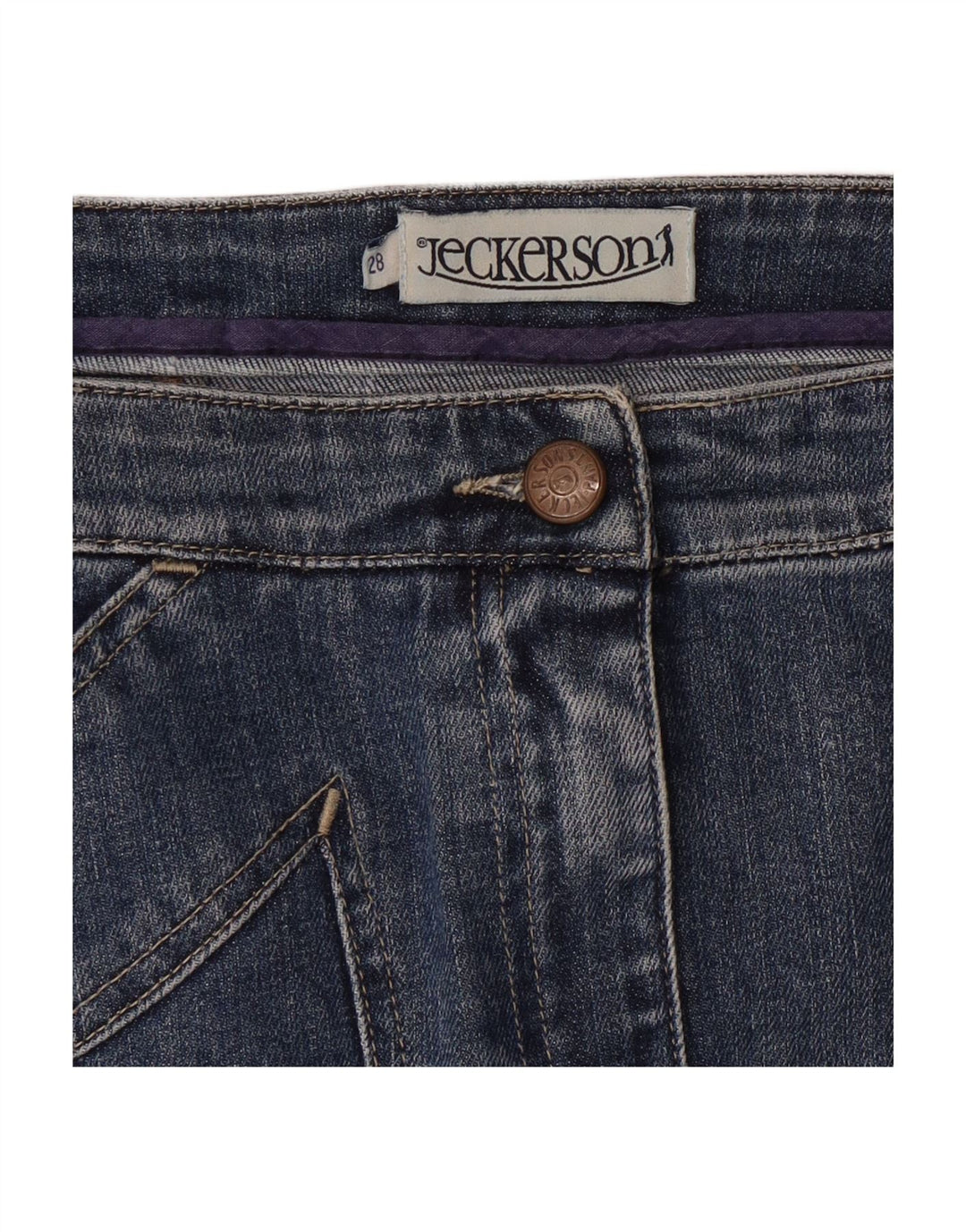 JECKERSON Womens Denim Skirt W28 Medium Blue