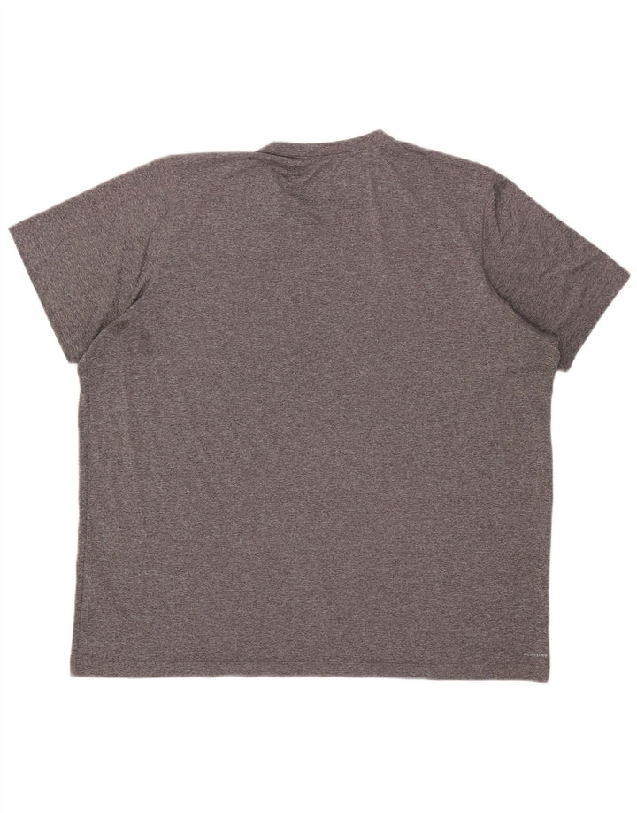 Reebok Mens T-Shirt Top 2XL Grey Flecked Polyester