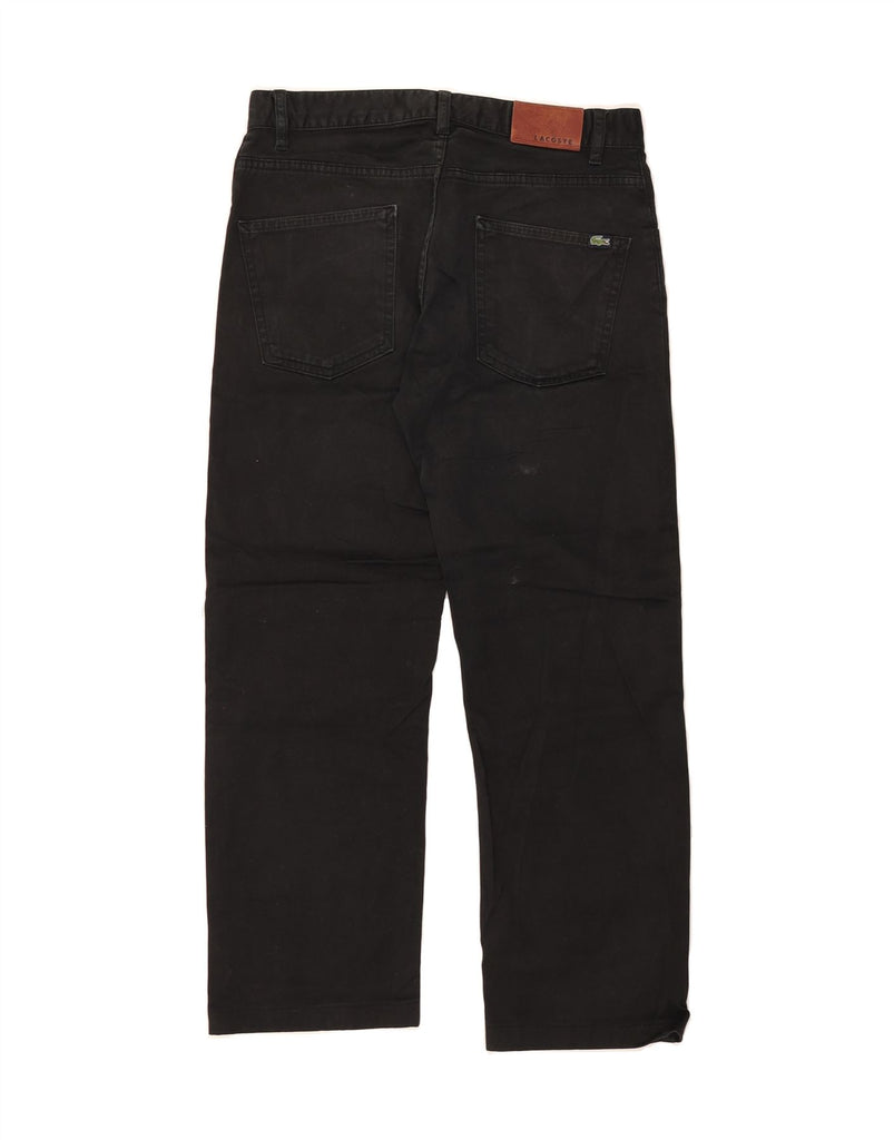 LACOSTE Mens Cropped Jeans W32 L26 Black Cotton Vintage Lacoste and Second-Hand Lacoste from Messina Hembry 