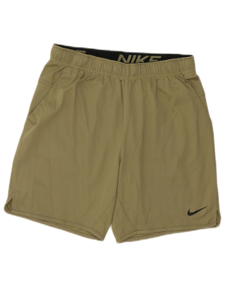 Nike Mens Dri Fit Sport Shorts Small Green Polyester