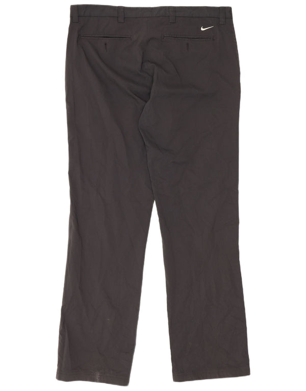 Nike Mens Golf Straight Chino Trousers W34 L32 Black Polyester Sports