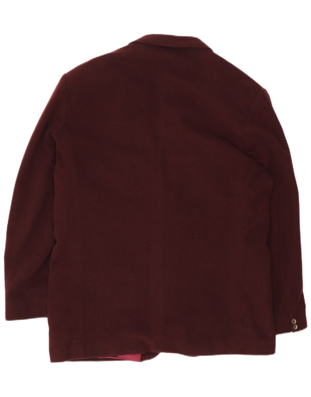 Yves Saint Laurent Mens 2 Button Blazer Jacket IT 54 2XL Burgundy Wool