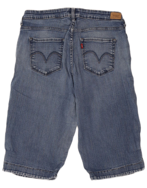 Levi's Womens 512 Denim Slim Bermuda Shorts W34 Large Blue