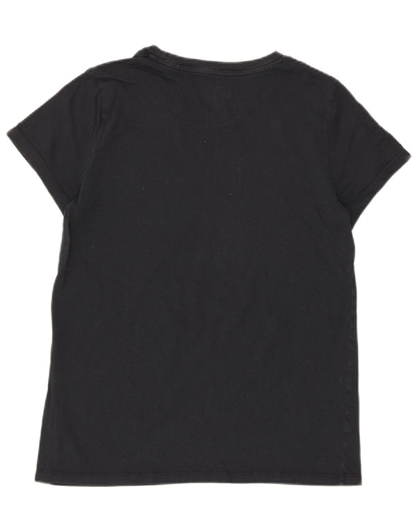 LEVI'S Womens Graphic T-Shirt Top UK 10 Small Black