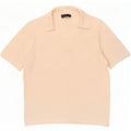 Marks & Spencer Womens Polo Shirt UK 14 Medium Beige Viscose