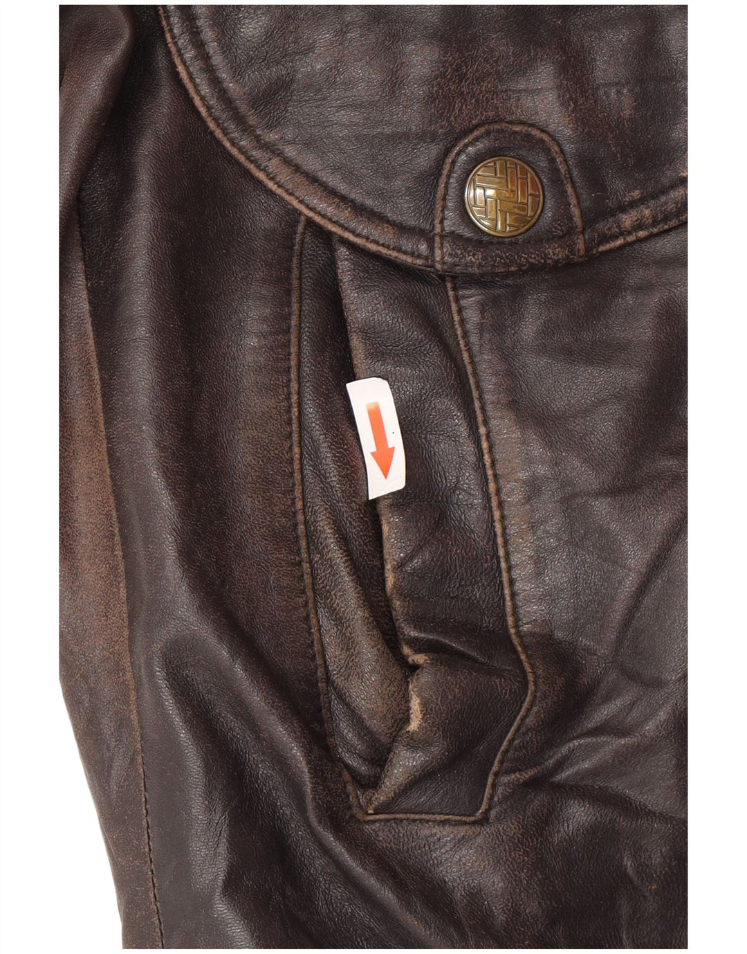 Vintage Mens Leather Jacket UK 44 2XL Black Leather