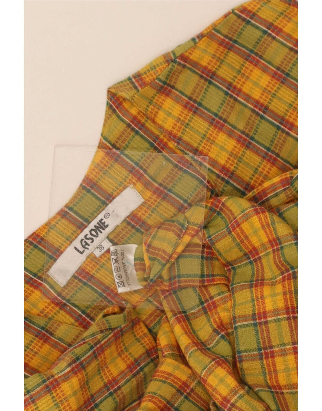 Vintage Womens Utility Gilet EU 38 Medium Multicoloured Check Cotton