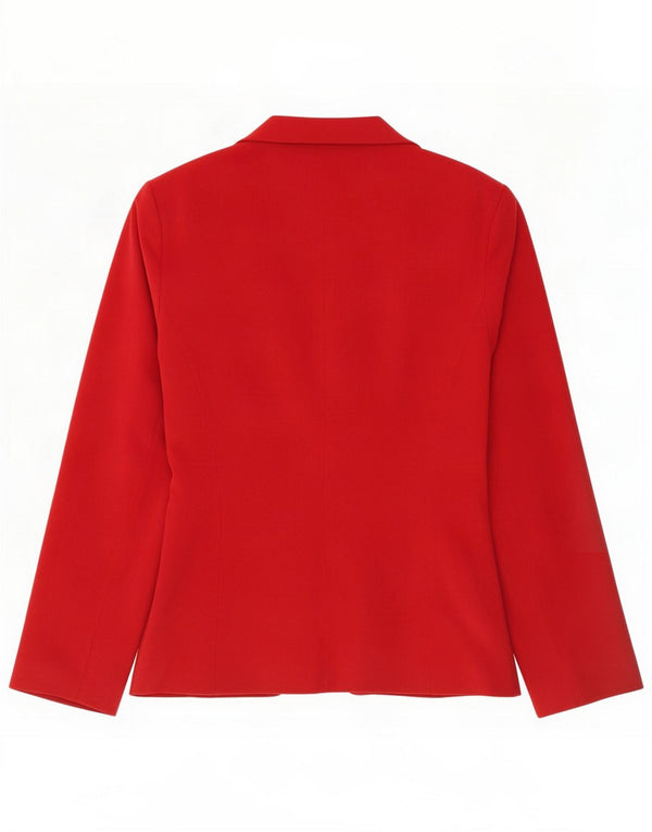 Etam Womens Blazer Jacket UK 12 Medium Red Polyester