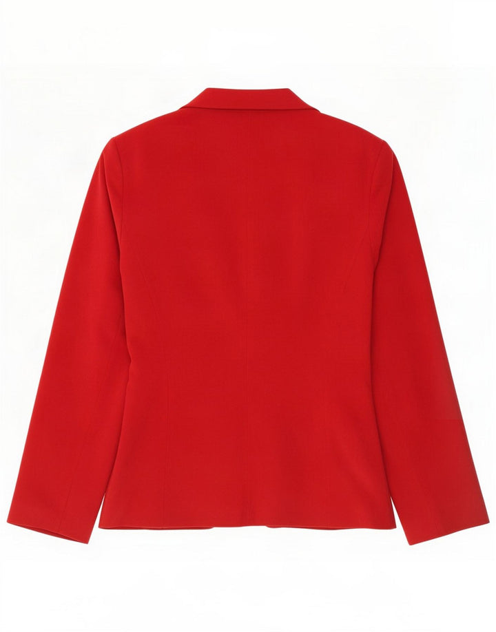 Etam Womens Blazer Jacket UK 12 Medium Red Polyester
