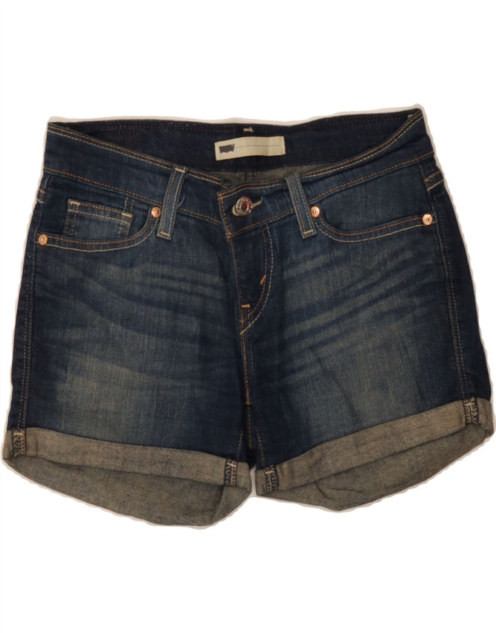 LEVI'S Womens Denim Shorts W26 Small Navy Blue Cotton Vintage Levi's and Second-Hand Levi's from Messina Hembry 