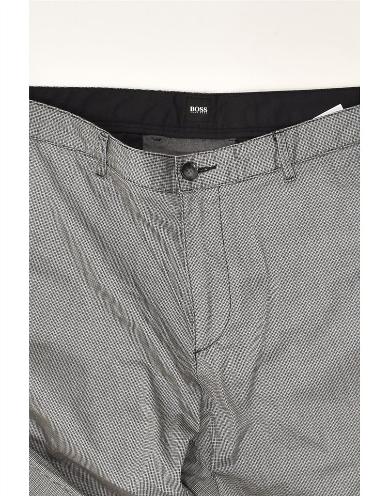 HUGO BOSS Mens Straight Chino Trousers W38 L33 Grey Cotton | Vintage Hugo Boss | Thrift | Second-Hand Hugo Boss | Used Clothing | Messina Hembry 