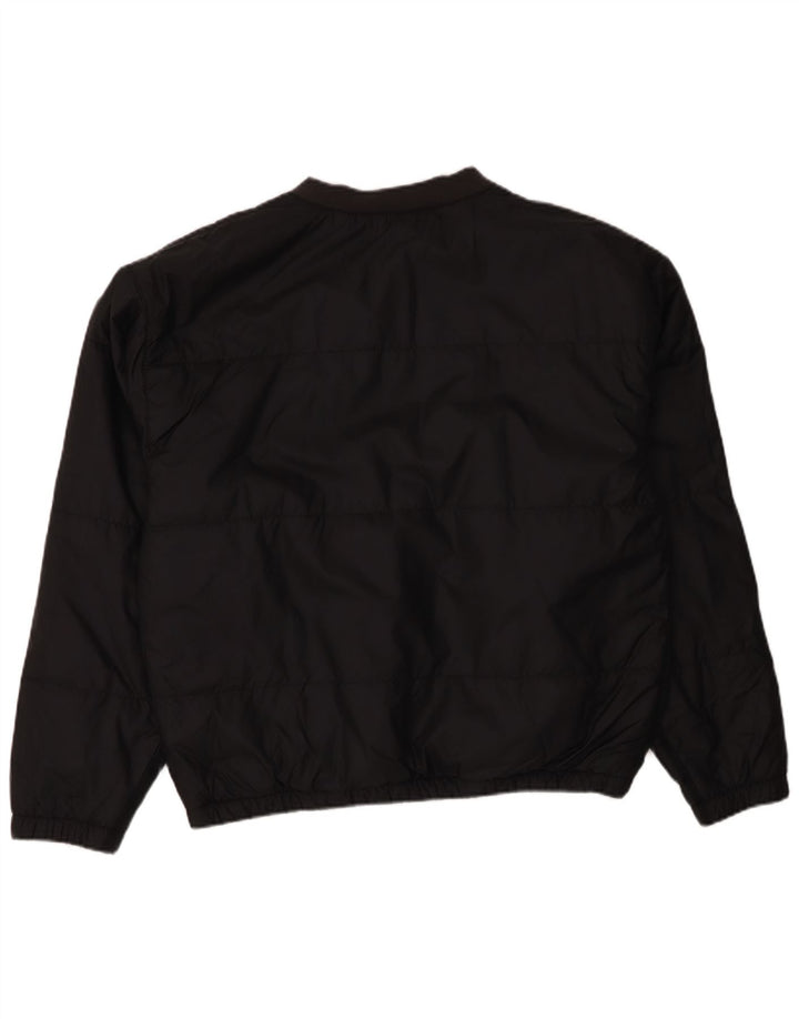 Adidas Mens Oversized Pullover Padded Jacket UK 34 XS Black Polyester