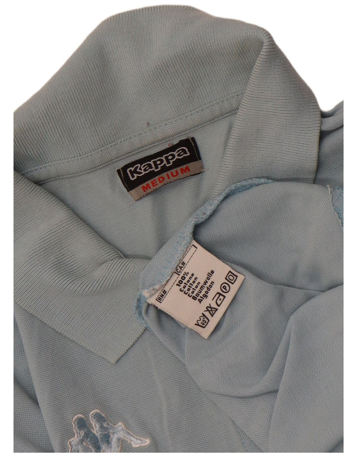 Kappa Womens Polo Shirt UK 12 Medium Blue Cotton