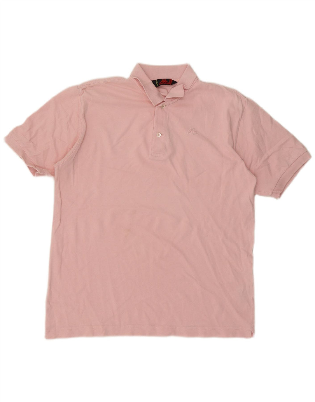 Kappa Mens Polo Shirt Large Pink Cotton
