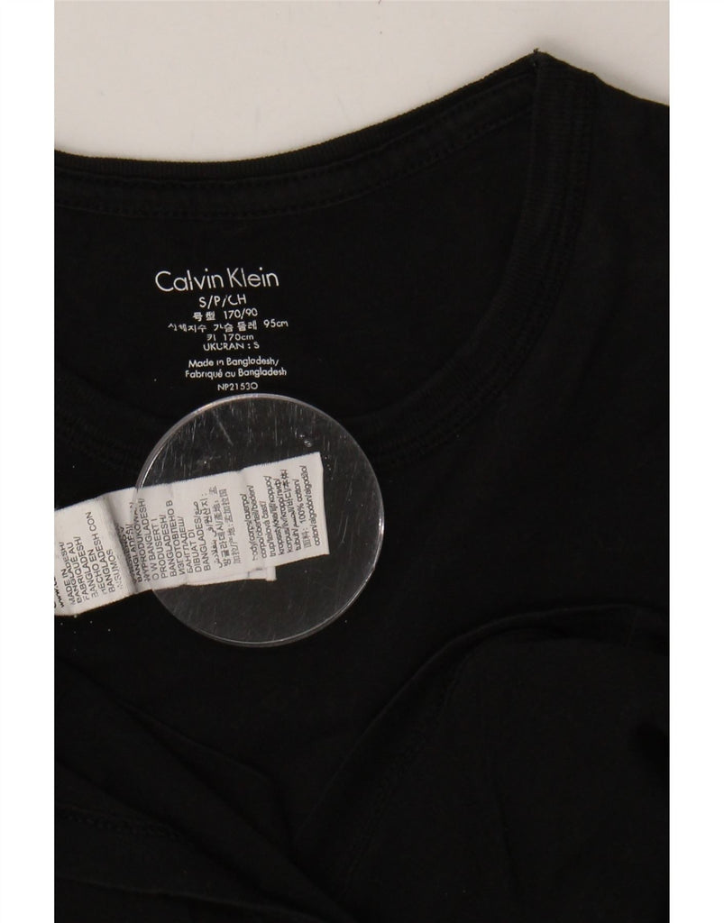 CALVIN KLEIN Mens T-Shirt Top Small Black Cotton Vintage Calvin Klein and Second-Hand Calvin Klein from Messina Hembry 