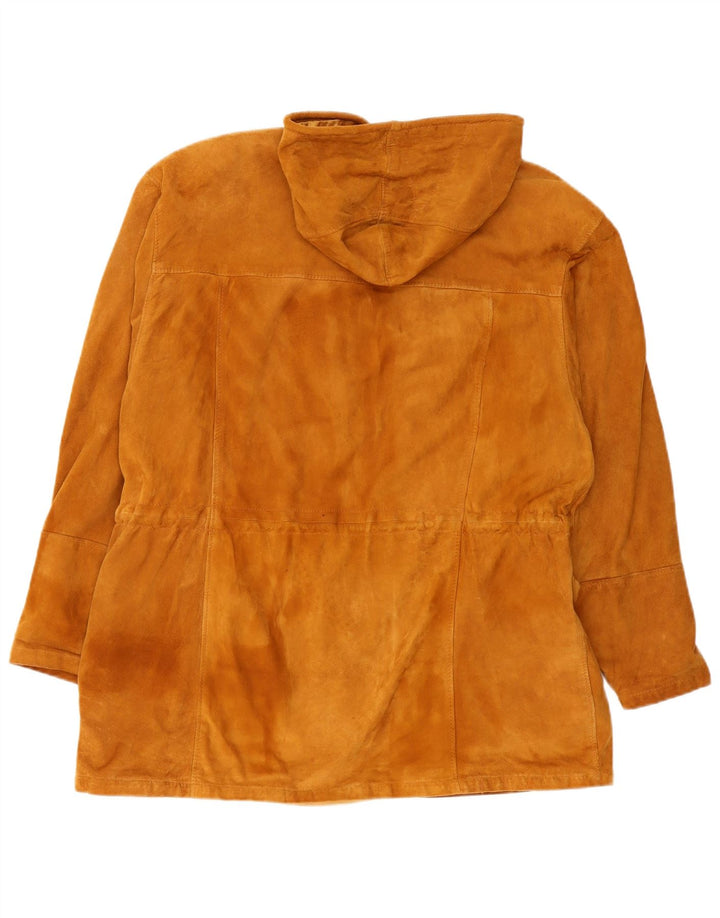 Umberto Olivieri Womens Suede Jacket IT 44 Medium Brown