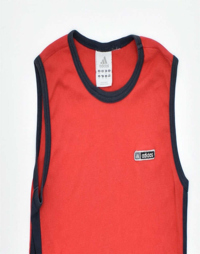 ADIDAS Boys Vest Top 11-12 Years Red | Vintage | Thrift | Second-Hand | Used Clothing | Messina Hembry 