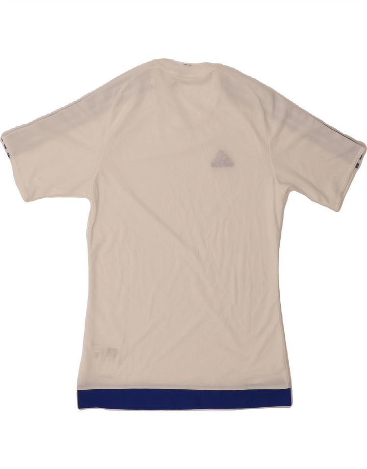 ADIDAS Mens Climalite T-Shirt Top Small White Polyester Vintage Adidas and Second-Hand Adidas from Messina Hembry 