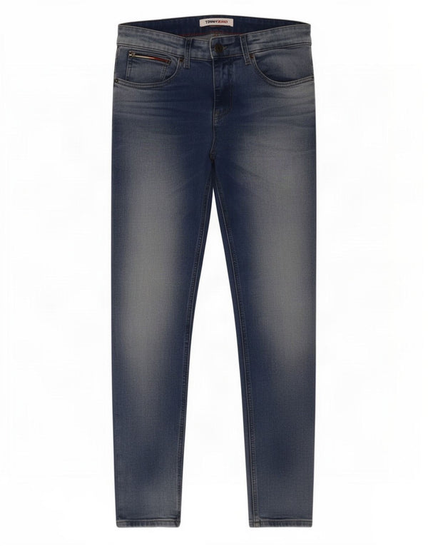 Tommy Hilfiger Mens Austin Tapered Slim Jeans W30 L30 Blue Cotton