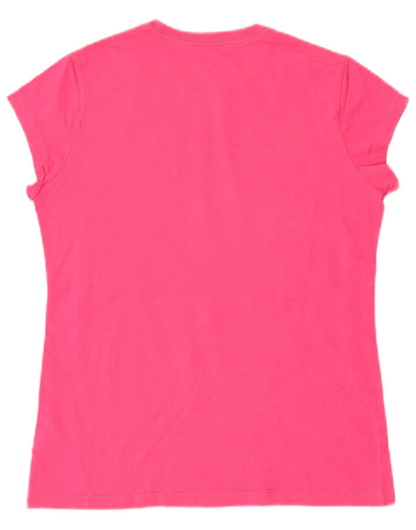 Nike Girls Graphic T-Shirt Top 13-14 Years XL Pink Cotton
