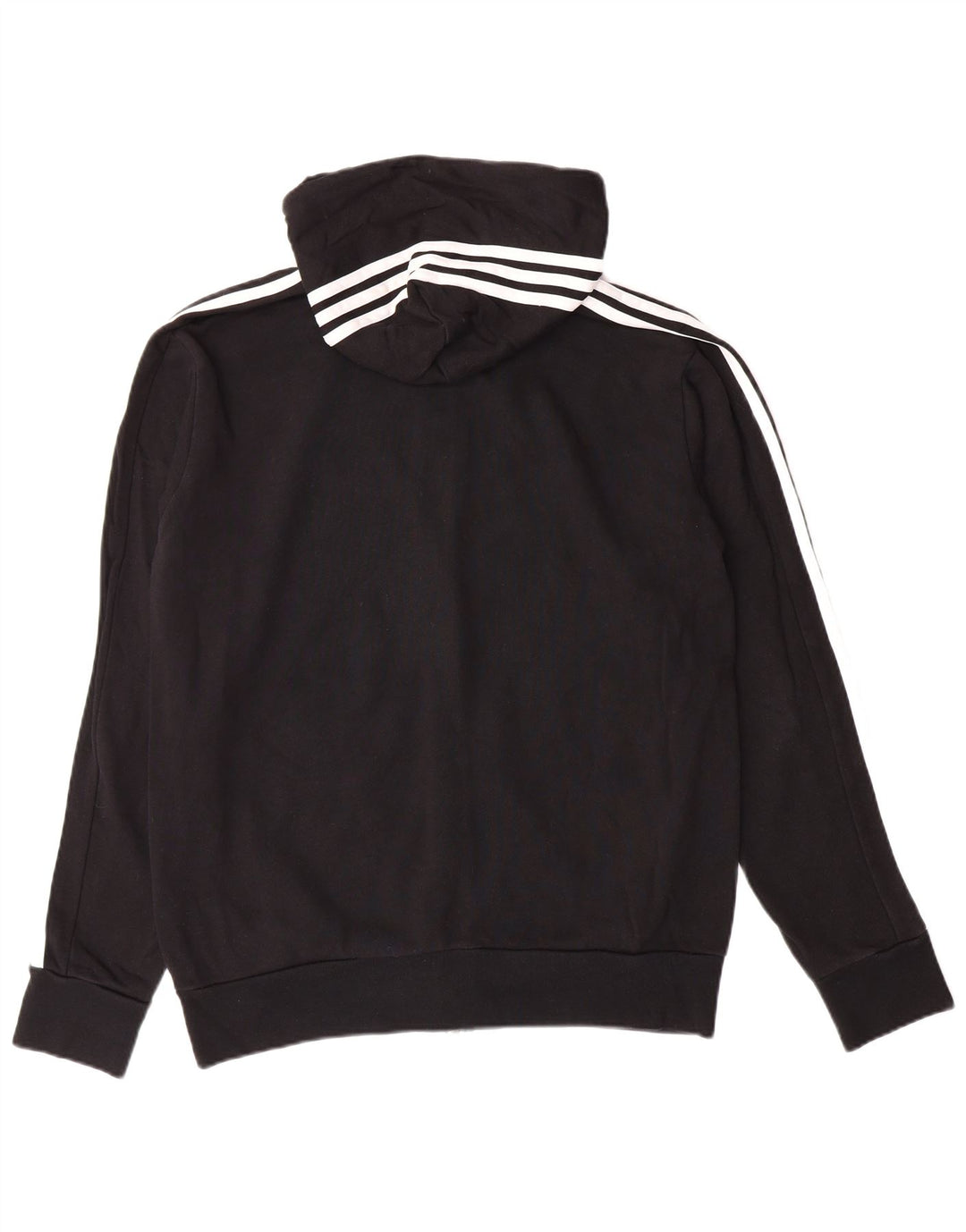 ADIDAS Mens Zip Hoodie Sweater Medium Black