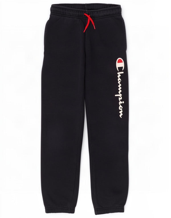 Champion Boys Tracksuit Trousers Joggers 7-8 Years Small Navy Blue Sports