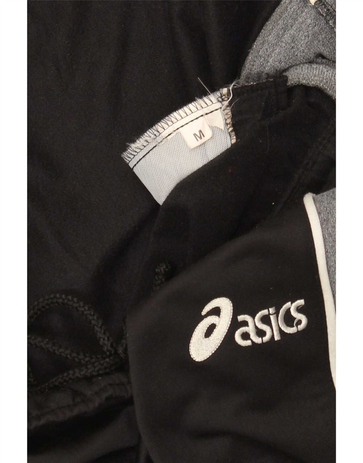 Asics Mens Tracksuit Trousers Medium Black Colourblock