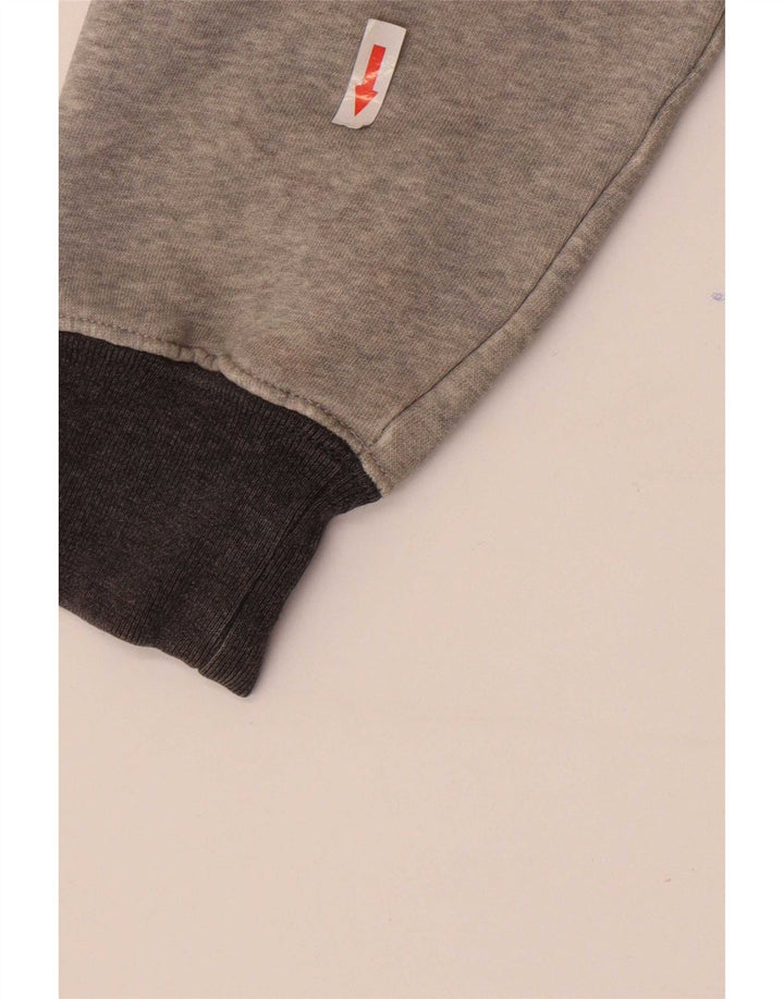 Champion Mens Sweatshirt Jumper Small Grey Colourblock