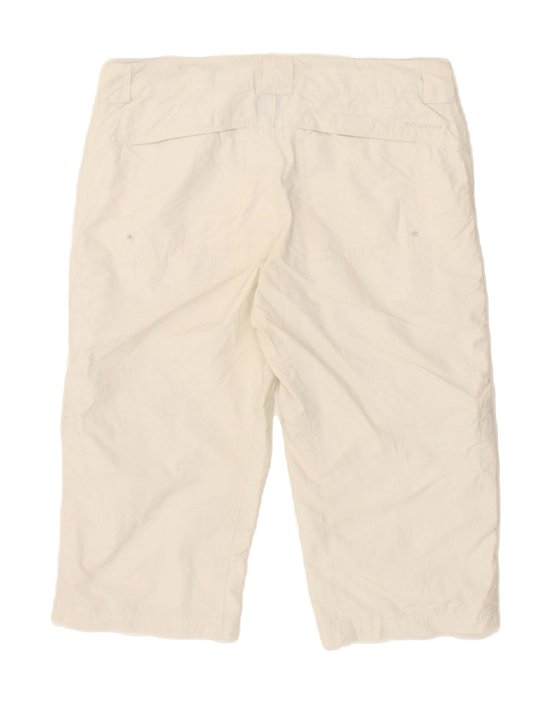 COLUMBIA Womens Titanium Bermuda Cargo Shorts UK 12 Medium W32  Off White Vintage Columbia and Second-Hand Columbia from Messina Hembry 