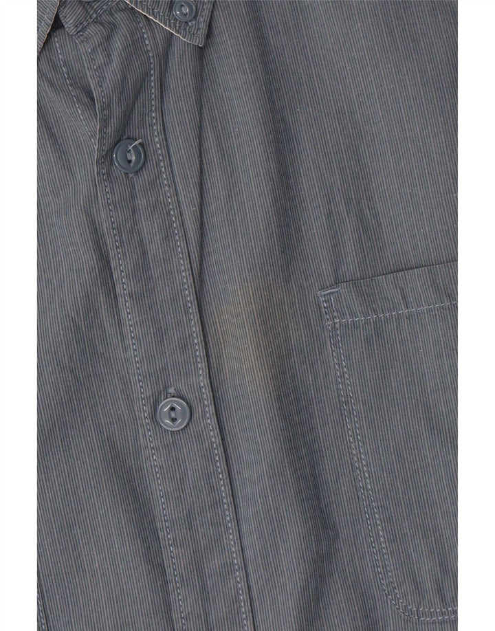 Levi's Mens Shirt XL Grey Striped Cotton