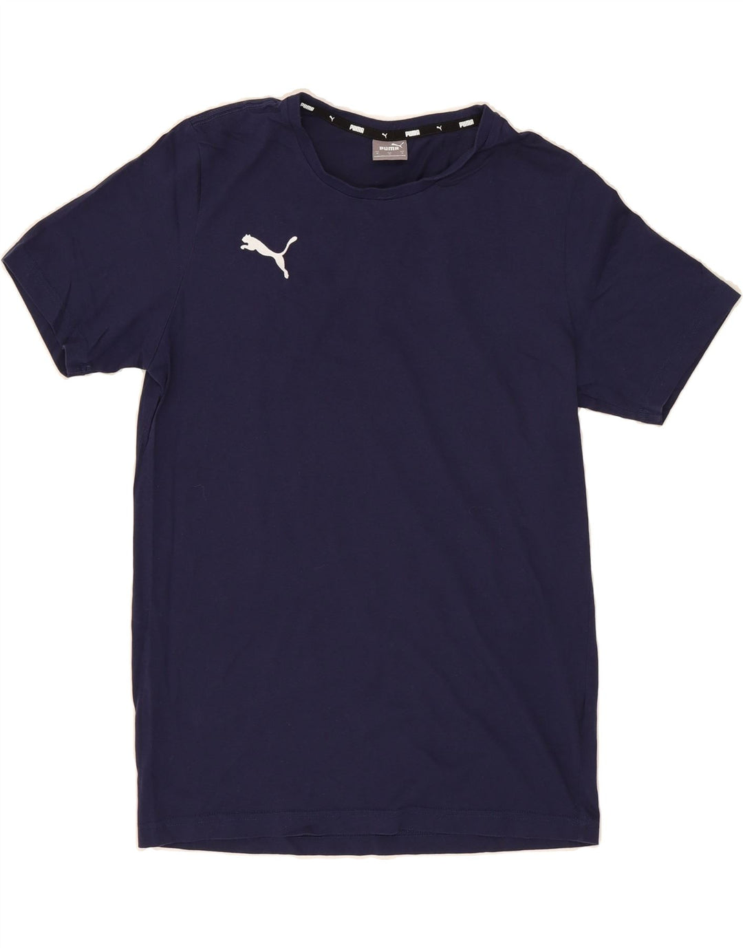 PUMA Mens T-Shirt Top Medium Navy Blue Vintage Puma and Second-Hand Puma from Messina Hembry 