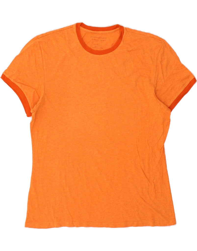 BANANA REPUBLIC Mens T-Shirt Top Large Orange Cotton | Vintage Banana Republic | Thrift | Second-Hand Banana Republic | Used Clothing | Messina Hembry 