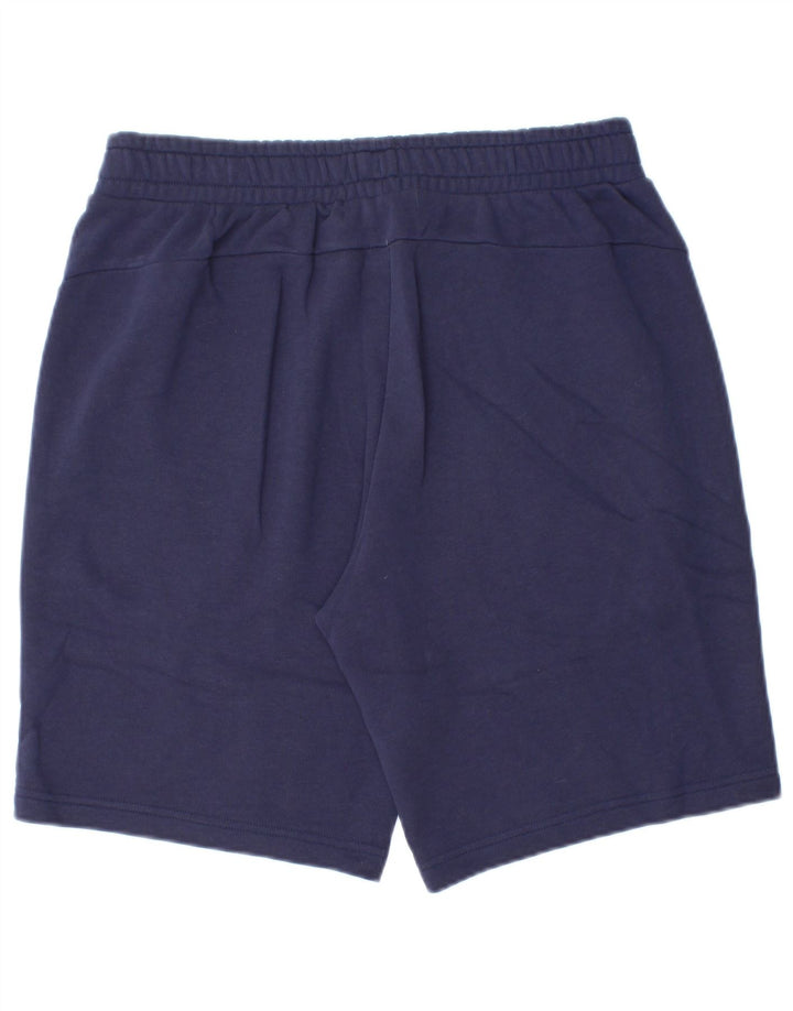 Puma Mens Graphic Sport Shorts Large Navy Blue Cotton