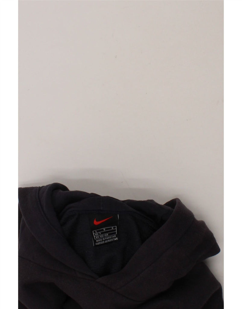 NIKE Boys Hoodie Jumper 12-13 Years Large Navy Blue Cotton Vintage Nike and Second-Hand Nike from Messina Hembry 