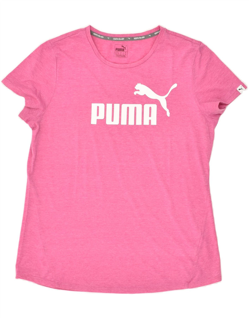 PUMA Womens Graphic T-Shirt Top UK 16 Large Pink Vintage Puma and Second-Hand Puma from Messina Hembry 