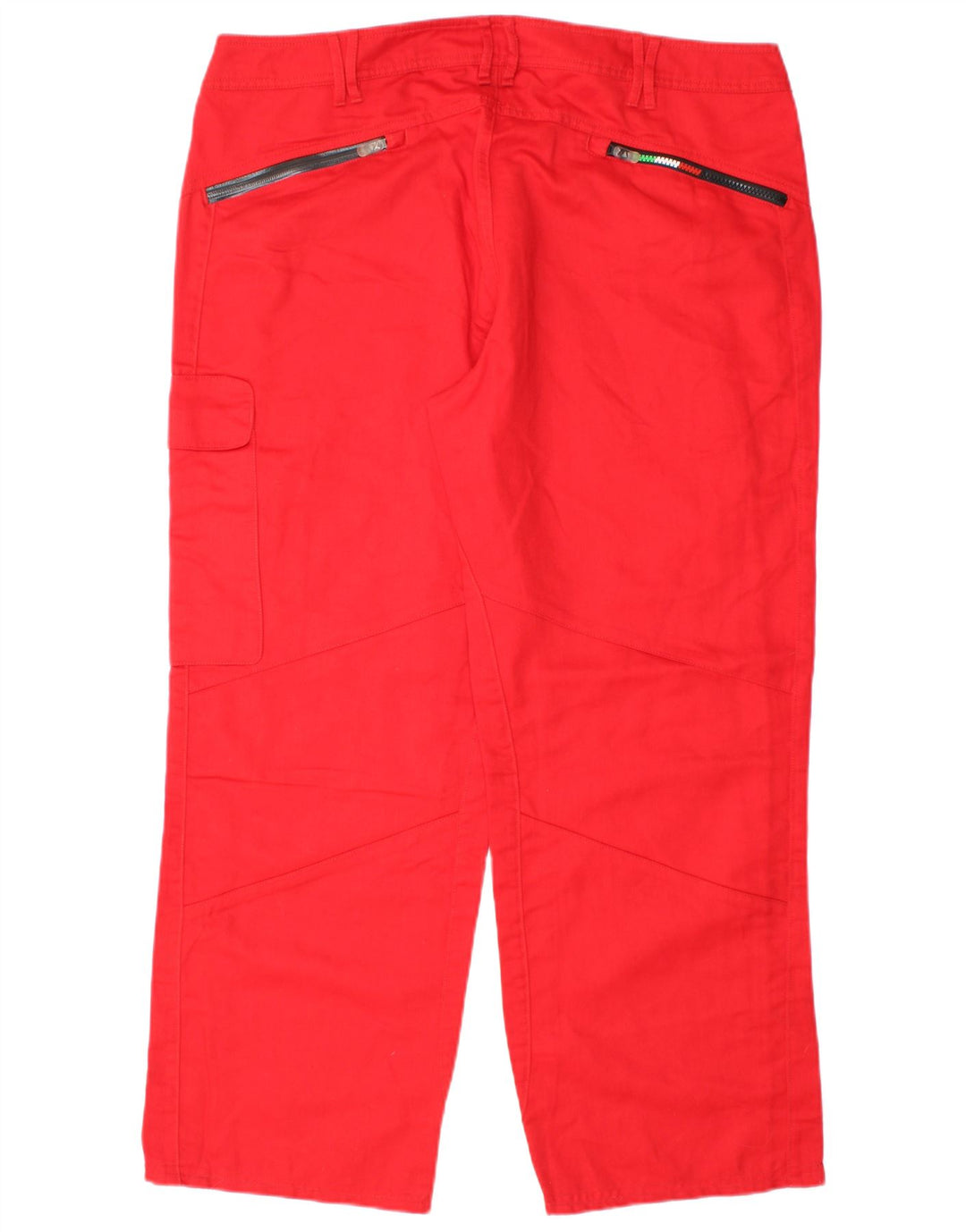 PUMA Mens Straight Cargo Trousers W36 L28  Red