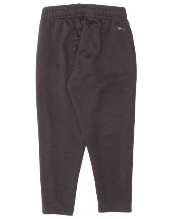 Adidas Boys Climalite Tracksuit Trousers 3-4 Years Black Polyester
