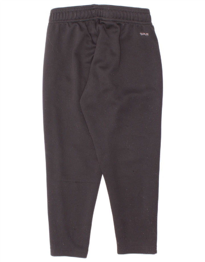 Adidas Boys Climalite Tracksuit Trousers 3-4 Years Black Polyester