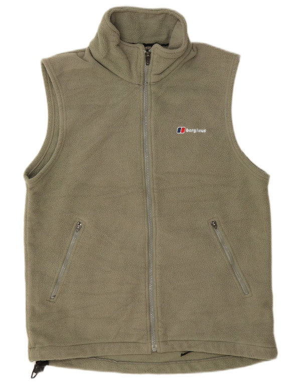 Berghaus Womens Fleece Gilet UK 14 Medium Khaki Polyester