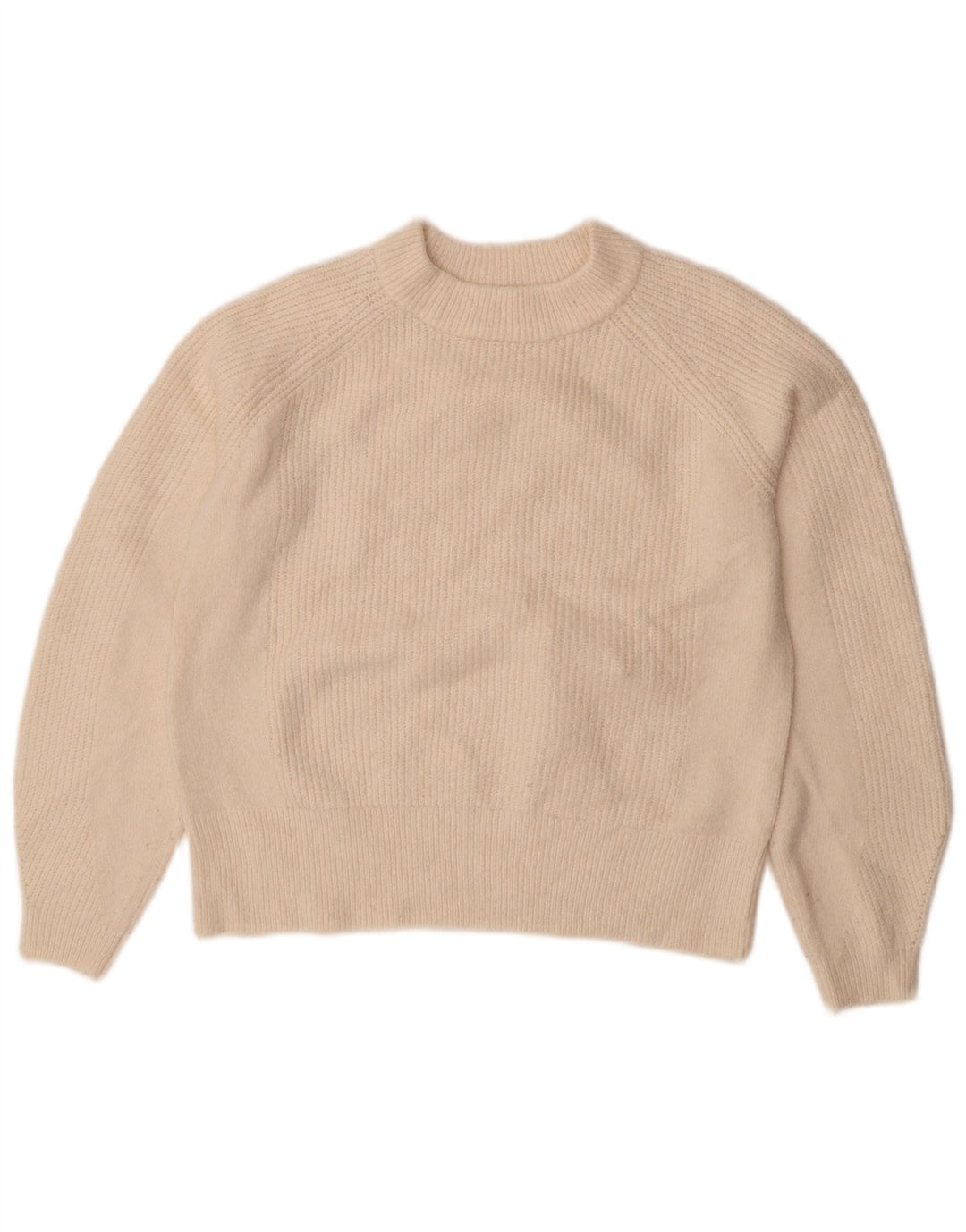 Marks & Spencer Womens Crew Neck Jumper Sweater UK 10 Small Off White