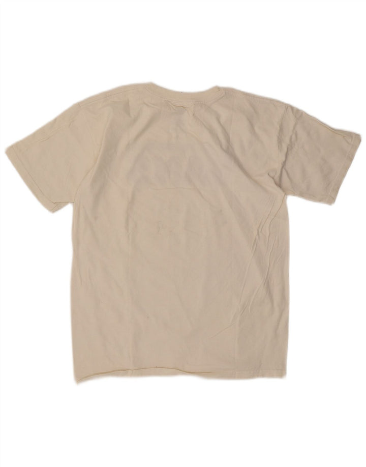 Vans Mens Graphic T-Shirt Top Medium White Cotton